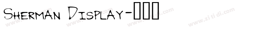 Sherman Display字体转换
